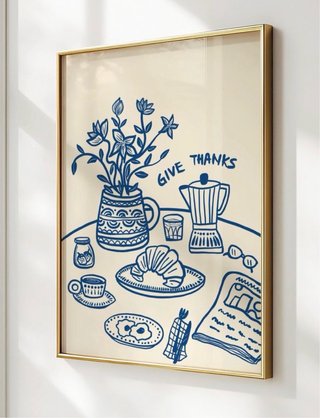 Póster Decorativo Give Thanks