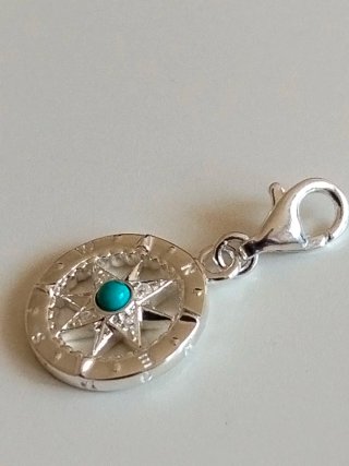 Charm Thomas Sabo Rosa de los Vientos Plata 925