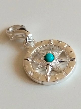 Charm Thomas Sabo Rosa de los Vientos Plata 925