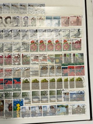 Colección de sellos de Suecia. 1500 sellos aprox.