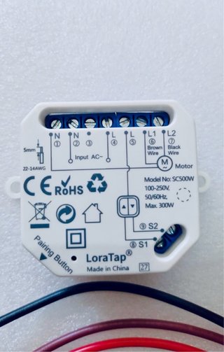 LoraTap Módulo Interruptor Cortina WiFi Tuya