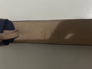 Cinturón Gucci Vintage Multicolor Hebilla GG Dorad