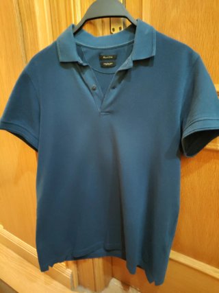 Polo Massimo Dutti Azul Marino Talla S