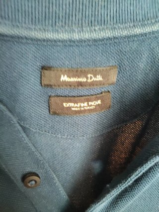Polo Massimo Dutti Azul Marino Talla S