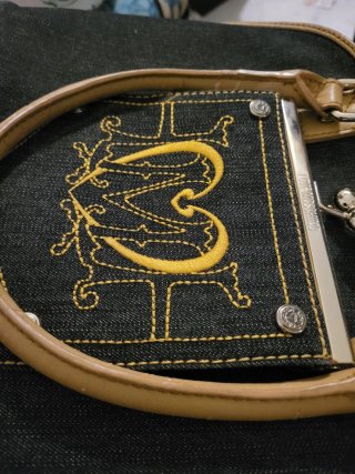 Bolso Moschino Negro y Beige