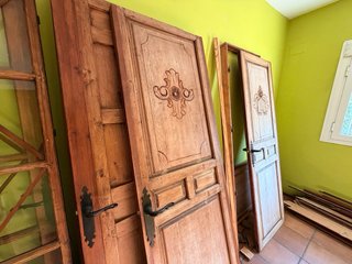Puertas de madera antiguas interiores anticuario