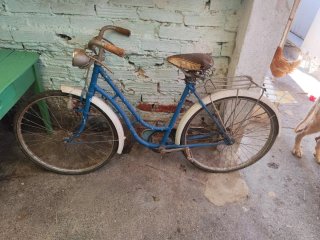 Bicicleta Antigua Azul