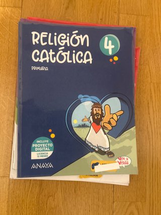 Libro de religión Anaya 4 primaria