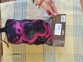 Set Protecciones Patinaje KRF Rosa