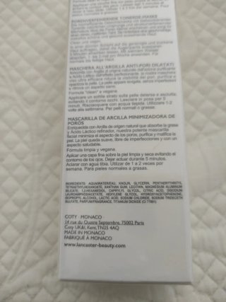 Lancaster mascarilla reductora poros