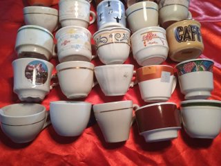 Set  35 Tazzine Caffè Porcellana Multicolore