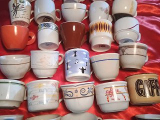 Set  35 Tazzine Caffè Porcellana Multicolore