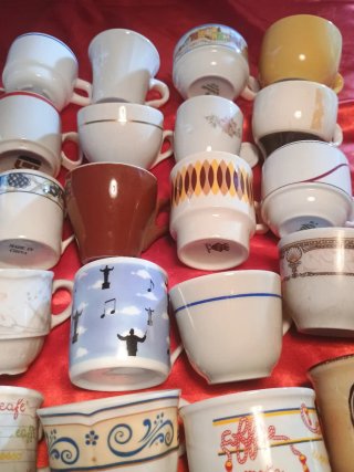 Set  35 Tazzine Caffè Porcellana Multicolore