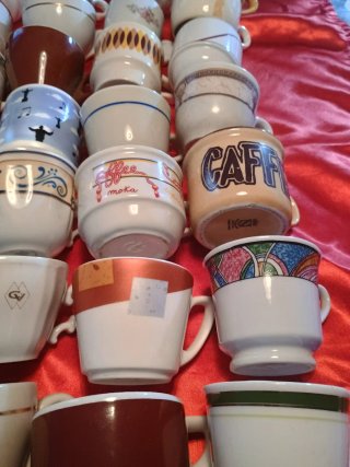 Set  35 Tazzine Caffè Porcellana Multicolore