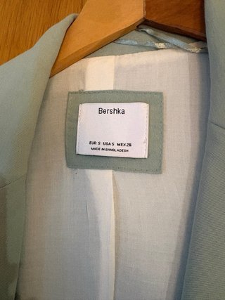 Blazer Bershka verde agua sin usar