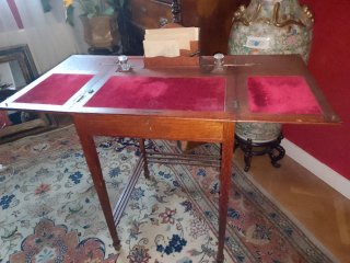 Escritorio Señorita Plegable Madera y Terciopelo