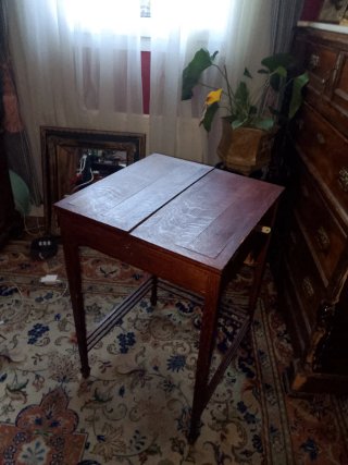 Escritorio Señorita Plegable Madera y Terciopelo