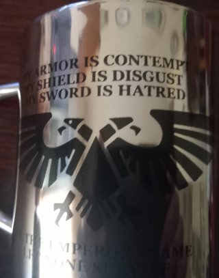 Taza Metálica Warhammer Astra Militarum