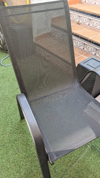 Conjunto terraza mesa + 2 sillones
