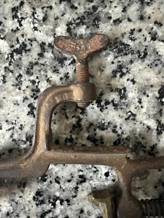 Cargador de cartuchos vintage madera y metal