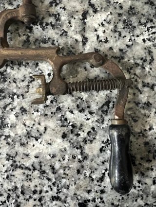 Cargador de cartuchos vintage madera y metal