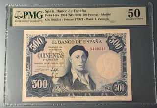 500 Pesetas España 1954 Banco de España