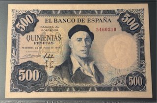 500 Pesetas España 1954 Banco de España