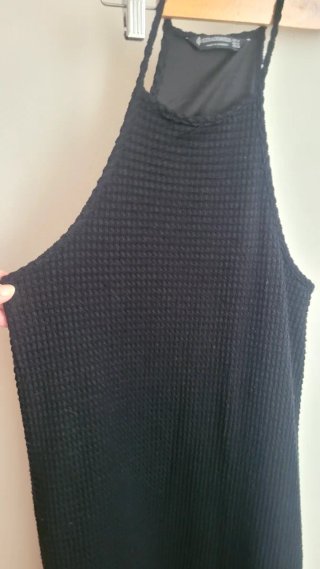 Vestido negro largo de tirantes