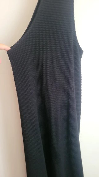 Vestido negro largo de tirantes