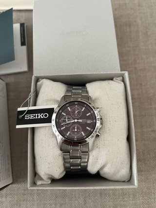 Seiko Spirit SBTQ045 Cronógrafo Esfera Roja JDM