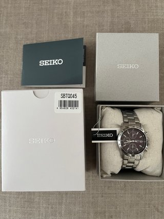 Seiko Spirit SBTQ045 Cronógrafo Esfera Roja JDM