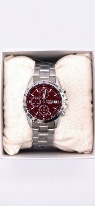 Seiko Spirit SBTQ045 Cronógrafo Esfera Roja JDM