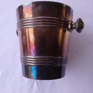 Secchiello champagne-glacette vintage argentato