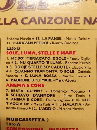 Cofanetto 5 Musicassette Napoli Sempre