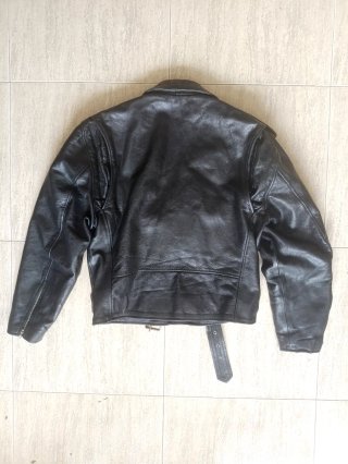 Cruzada heavy rock cuero auténtico vintage L