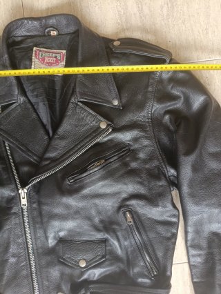 Cruzada heavy rock cuero auténtico vintage L