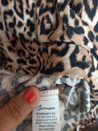 Vestido Leopardo Volantes Ajustable Espalda