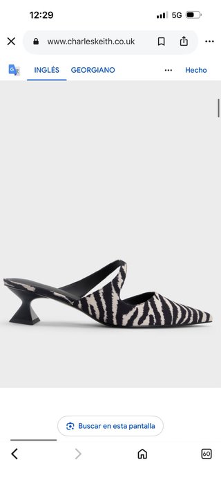 Tacones Charles Keith Zebra