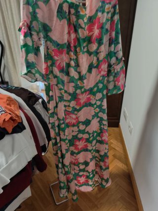 Vestido largo estampado floral