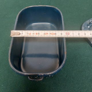 Fiambrera antigua esmaltada 16cm
