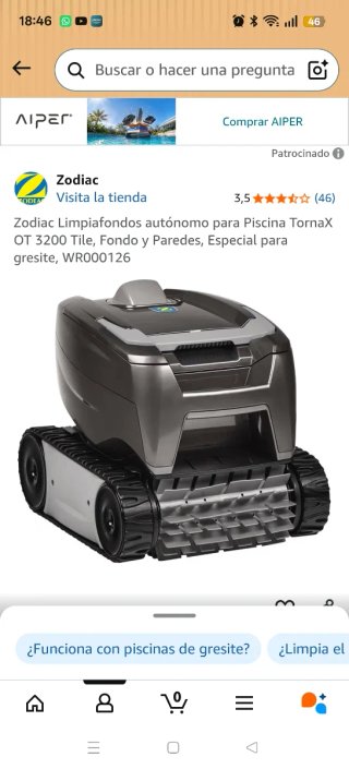 Robot Limpiafondos Zodiac TornaX OT 3200