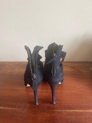 Sandalias de ante negras
