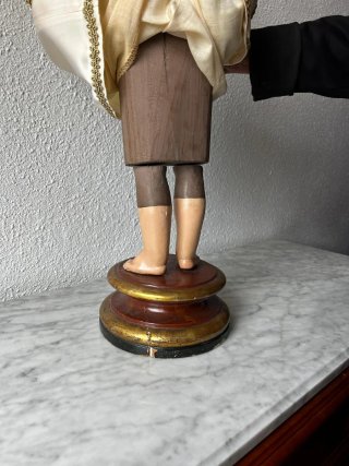 Niño Jesús madera cap y pota