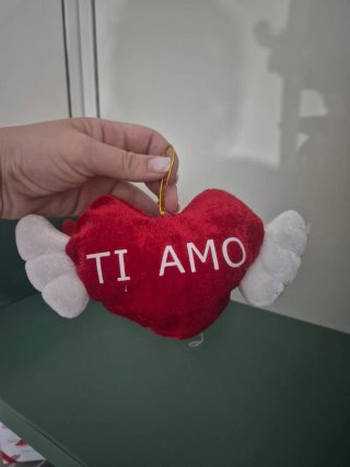 3 cuore peluche