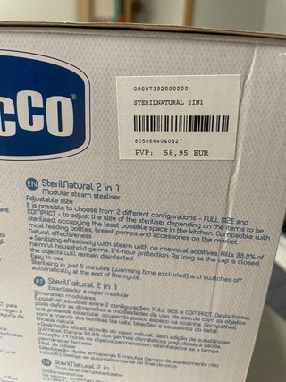 Esterilizador Chicco SterilNatural 2 en 1