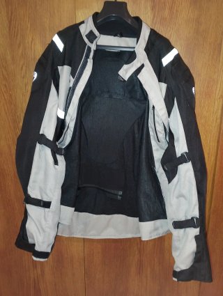 Chaqueta Moto Jet XXL Negra/Gris