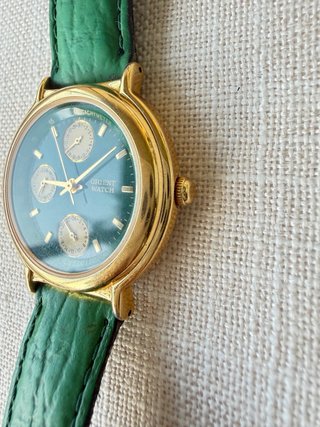Reloj Orient Chapado Oro 24K Verde