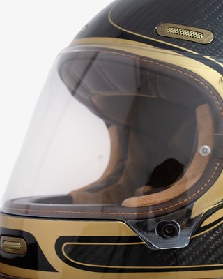 Casco Integral By City Roadster III Carbon Gold