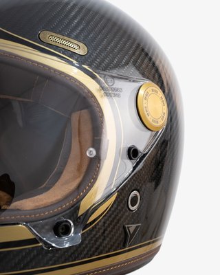 Casco Integral By City Roadster III Carbon Gold