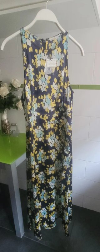 Vestido Sfera Largo Estampado Flores Verano
